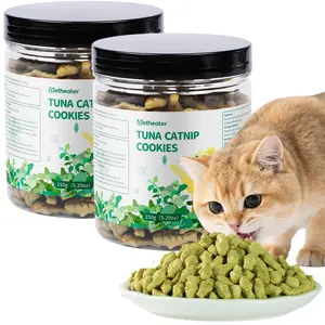 Cat Treats for Indoor Cats Hairball Control Natural Salmon Healthy Cat Grass Treats Kitten Snacks Training Biscuits Catnip for Cats Dental Care