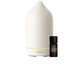 VITRUVI Stone Diffuser Sleep Bundle in White
