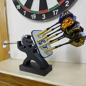 1 Spartan Warrior Dart Holder | 9-Slot Decorative Stand, Perfect for Men'S Cave, Bar, Home Office | Polyethylene, Ideal for Various Festivals