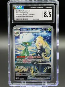 Pokemon TCG Cynthia's Roserade | Destined Rivals 184/182 | CGC Graded NM/MINT+ 8.5