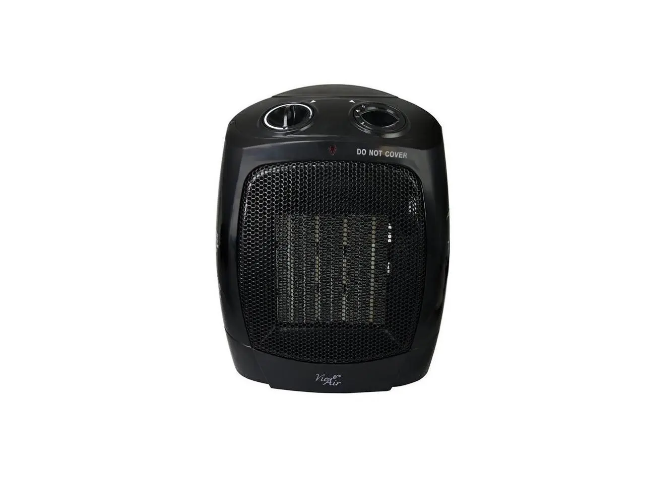 Vie Air VA-603A 2-Settings Office Black Ceramic Heater With Adjustable Thermostat