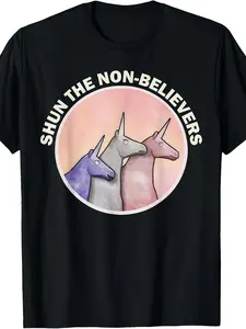 Funny Shun The Non Believers Unicorn Candy T Shirt