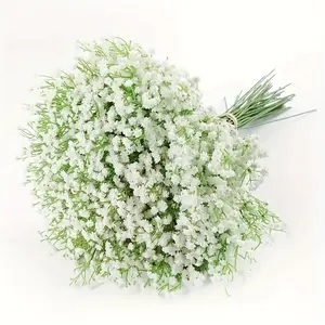 Simulation small hydrangea, high-quality antioxidant loose bouquet with stems, realistic artificial flowers, suitable for home, office, and room decoration, simulation centerpiece decorations for floral arrangements, outdoor garden decoration
