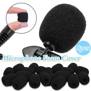 8pcs Microphone Pop Filter Set: Pop Filters for Headsets, Portable Windshields, Smartphone Microphones, and Lapel Microphones; Replacement Accessories for Headset, Lapel, and Mini Microphones; Suitable for Headset, Lapel, and Mini Microphones