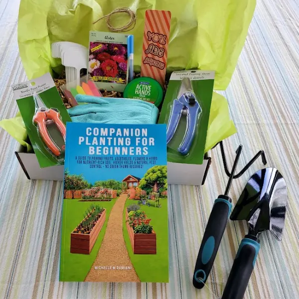 Deluxe Companion Planting Gardening Gift Box – Beginner Tool Starter Kit