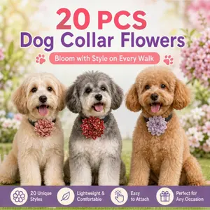 20PCS Dog Collar Flowers - Cute Pet Accessories