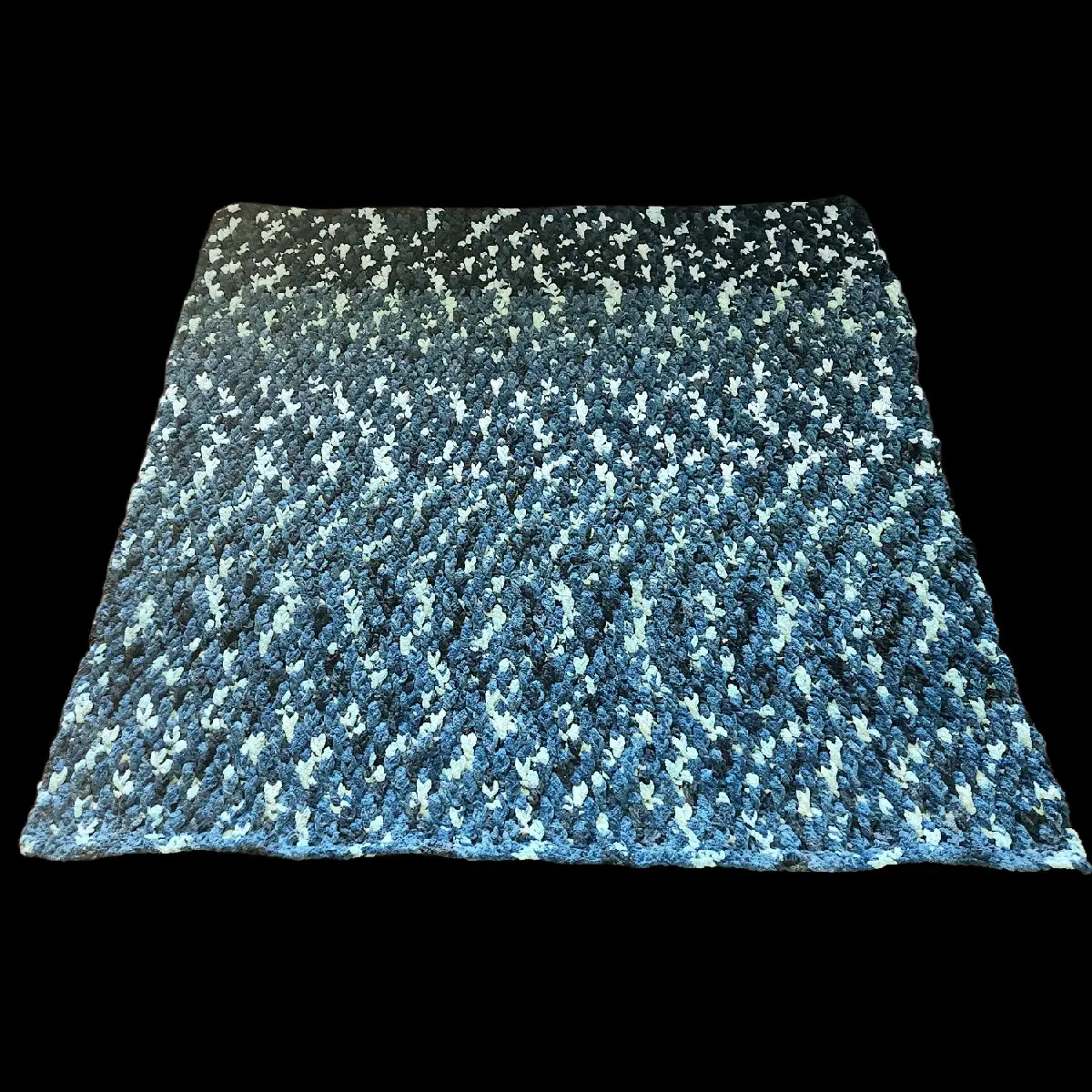 Super Chunky Handmade Crochet lapgahn/throw/wheelchair blanket/tummy time