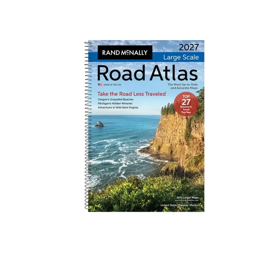 Rand McNally 2026-2027 Large Scale Road Atlas - Paperback New Edition with Expertly Crafted Journey Maps, 378 City Insets, Eye-Friendly Design
