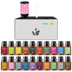 NEW Cold Mist Aroma Diffuser - 20*10ML Luxury Scent Perfume Essential Oil, Simple Appearance with Atmosphere Light, Noiseless Air Freshener Humidifier for Home Fragrance,Hotel,Car,Home Decor Ornament Gift