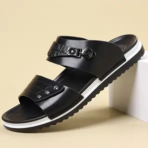 Men’s Summer Slippers & Beach Shoes — Breathable Soft Sole Outdoor Non-Slip Sandals, Comfortable Fashion Design