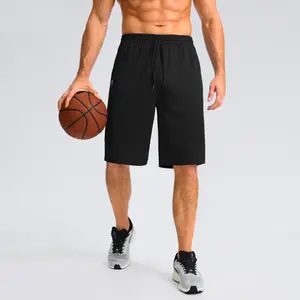 G Gradual Men's Athletic Shorts with Pockets 11" Long Basketball Shorts Lightweight Quick Dry Drawstring Elastic Waistband Training Gym Workout Shorts