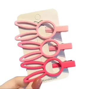 Dopamine Rabbit Hair Clip Simple Children's Duckbill Hair Accessory