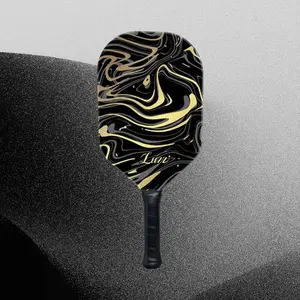 Luzzpickleball GoldenVeil Paddle - Lightweight, Frameless, T700 RAW Carbon Fiber, Ergonomic Grip carbon fiber