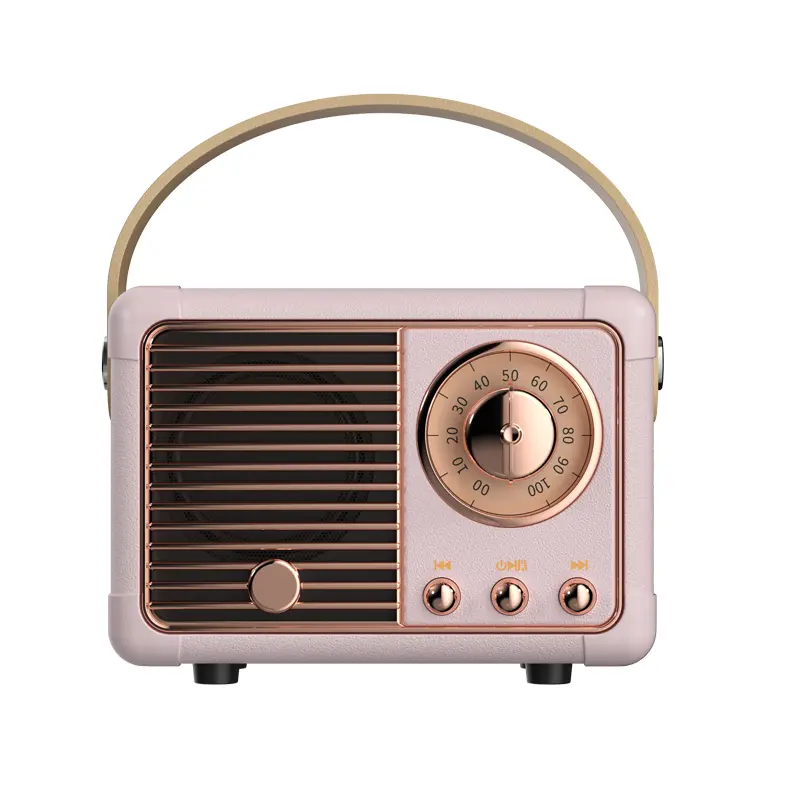 Vintage wireless Bluetooth speaker, portable subwoofers for home, office, outdoor, and travel. Ideal for gifts, Travel accessories.