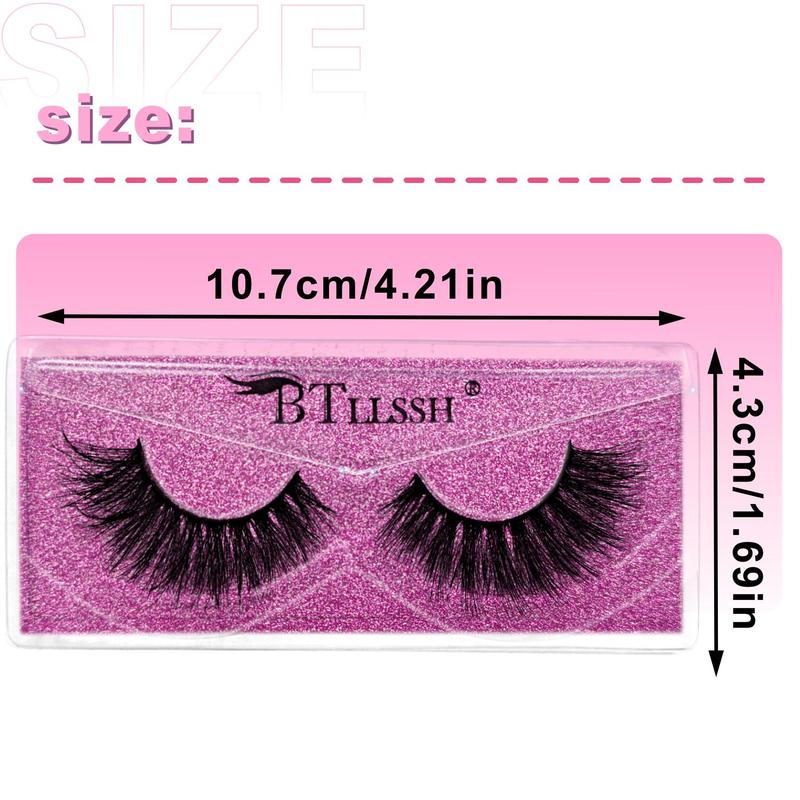 17/18 mm Volumized False Eyelashes, 54 Pairs Natural-Look Eyelash Extensions, Self-Grafting Curl Lashes for Eye Makeup Enhancement, High-Quality Fluffy Cosmetic Lash Extensions for Women & Girls #TOP PICKS