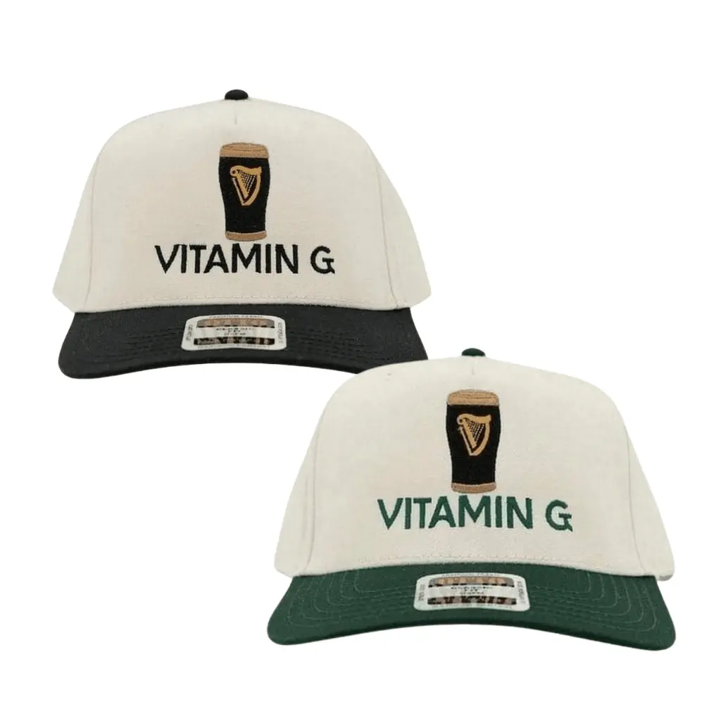 Vitamin G Hat St Paddys Brews Guiness Embroidered Cap, Fast Shipping