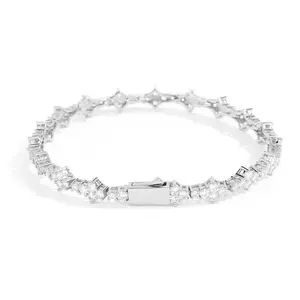6.5mm Classic Tennis Bracelet | 18K Gold Plated Cubic Zirconia - Unisex, Perfect for Everyday & Party Wear