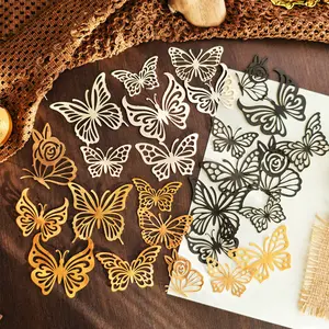 Laser-Cut Butterfly Embellishments 30pcs Delicate Layered for Journals Cards & Gifts Perfect for Crafts Wedding Invites Spring Decorations