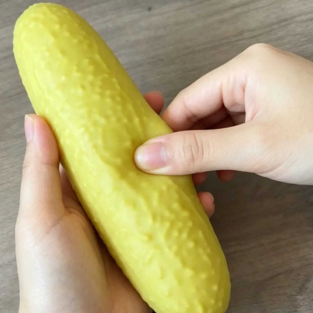 "Emotional Support Pickle"  Giant Realistic Cucumber Squishy | The Ultimate Stress Relief Fidget Toy for Work & School