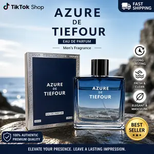 Tiefour Azure De Tiefour Eau de Parfum 99ml Unisex Bold Aquatic Fragrance with Lemon Jasmine & Amber for Men Women Luxury Gift - Edp
