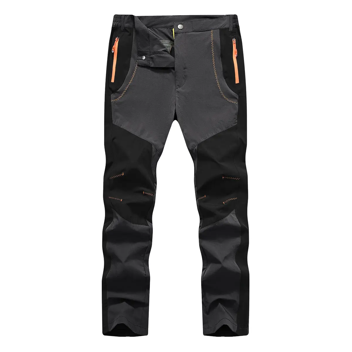 YSENTO Men's Summer Lightweight Hiking  Running Pants Quick-Dry Water Resistant Reinforced Knee  Zip Pockets Outdoor Work Cargo Casual Breathable Comfy Pants