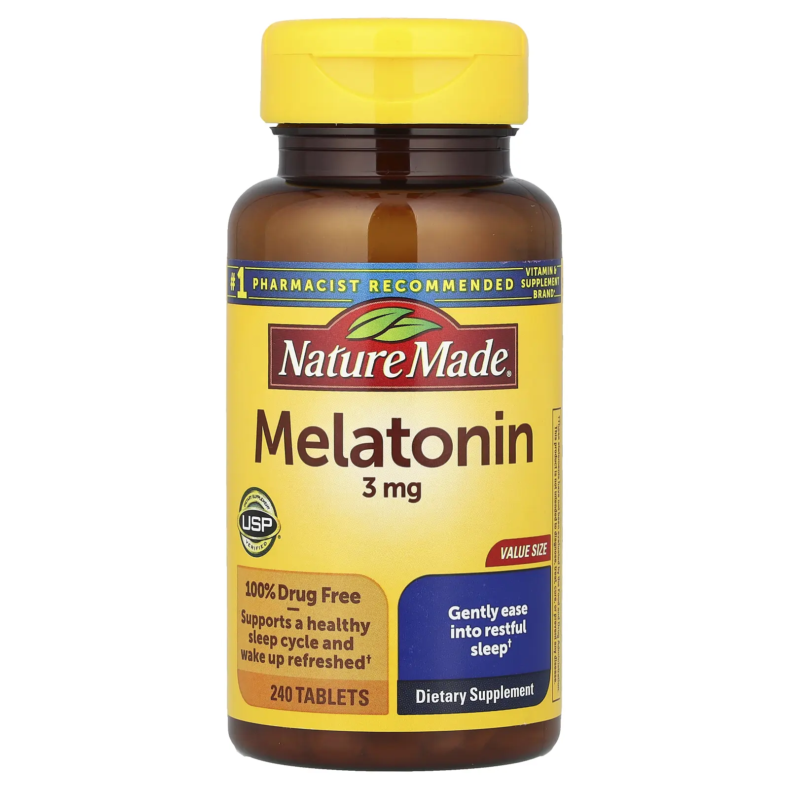 Nature Made Melatonin, 3 mg, 240 Tablets