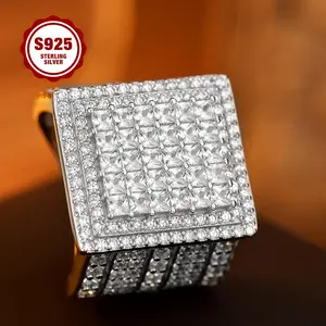 925 sterling silver ladies' engagement ring, luxurious full-set CZ design, multi-layer halo structure, suitable for daily wear, wedding, Valentine's Day as a gift for girlfriend, mother.