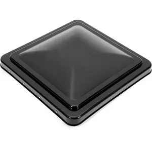 KQQIO 14" Roof Vent Cover Compatible with Ventline Previous to 2008 & Elixir Vents starting 1994 Replacement RV Vent Lid Roof Part Kit Black - 1Pcs