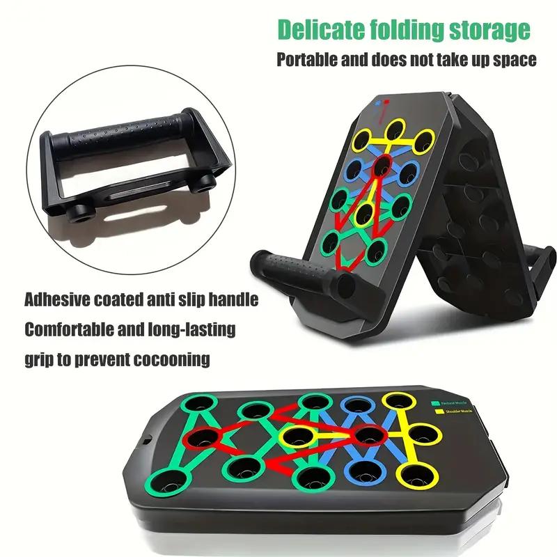 Adjustable width professional push-up board - Home gym equipment for total body workouts Foldable, ideal for men/women/beginners to professionals Ergonomic push-up bar - Non-slip gym board for chest/shoulder/arm training  -fathersdaygifts