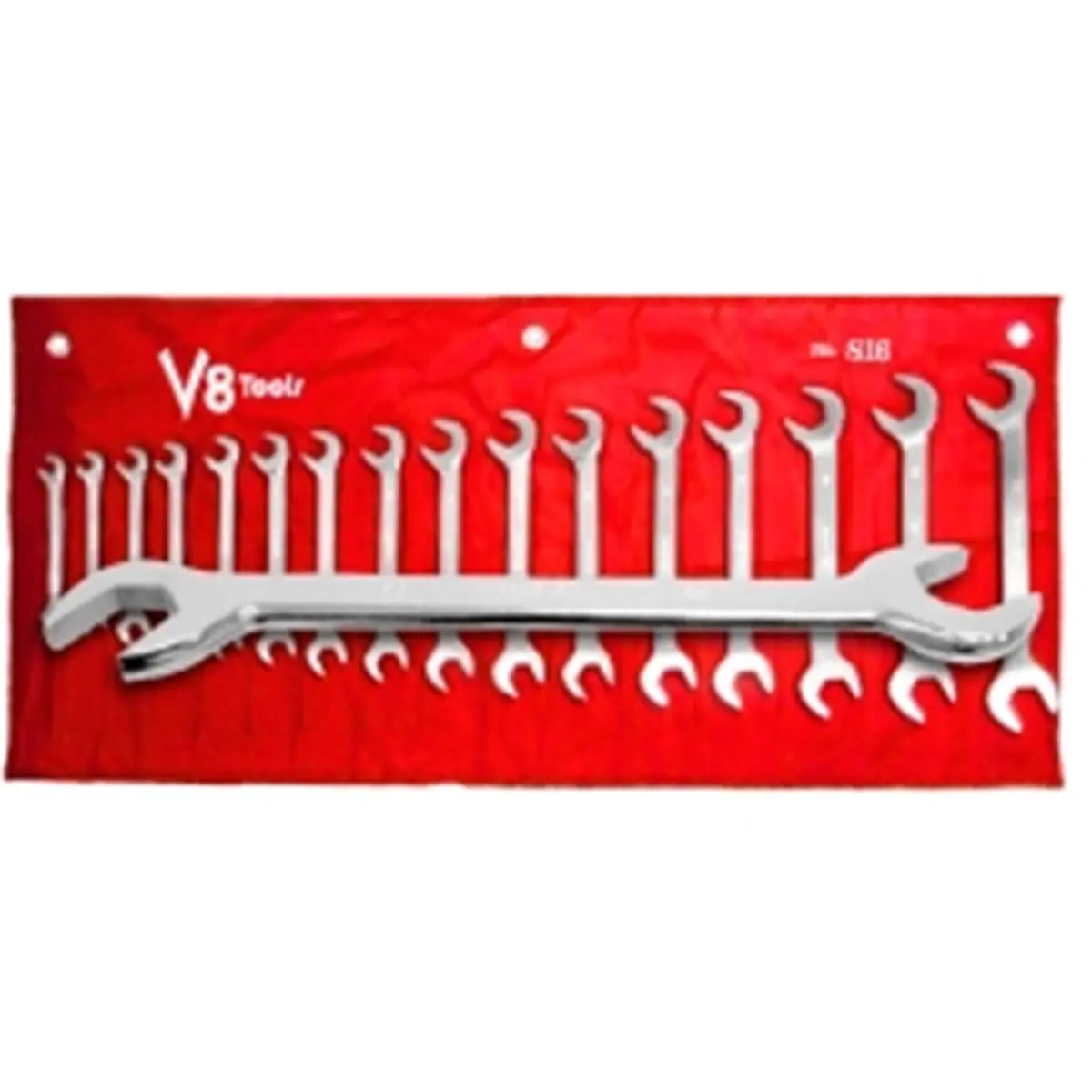 212 MAIN V-8 Tools V8T816 16-Piece Offset Multi-Angle Combination Wrench Set, Ideal for Limited Space Use