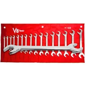 V-8 Tools V8T816 Angle Wrench Combination Set - 16 Pieces