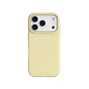 Luxury Ultra-Thin Liquid Silicone Protective iPhone Case, Soft Touch, Matte Finish, Compatible with iPhone 17 Pro Max/16/15/14/13 Pro Max, Shockproof, Lens Protection