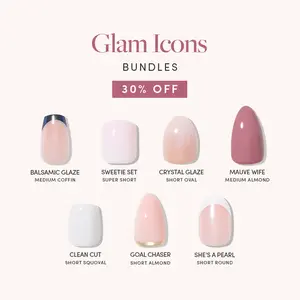Glamnetic Glam Icons Press-On Nail Bundle Collection Glamnetic Glam Icons Press-On Nail Bundle Collection