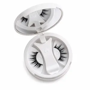Magnetic Eyelashes with Applicator, Reusable Magnetic Eyelashes Natural Look, No Glue Needed False Soft Thick Lashes Kit Without Eyeliner, Portable Lashes for Eye Makeup (Manga)