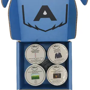 Affect Beard Care Beard Butter Sample Gift Box - 4 Top Selling Scents for Softening, Styling & Strengthening Beard Hair