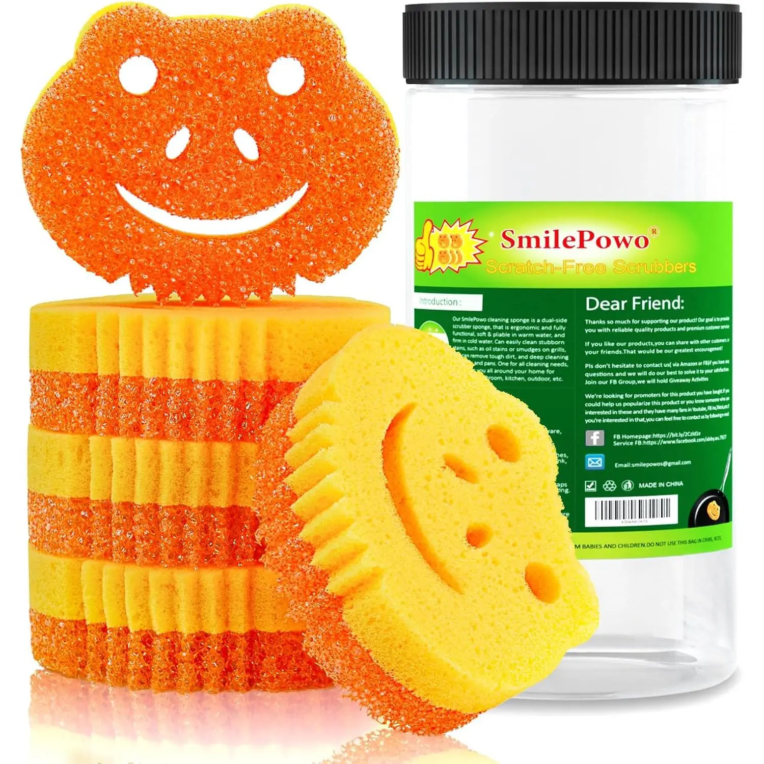SmilePowo 5 Pack Dual-Sided Temperature Controlled Scrub Sponges Soft in Warm Water Firm in Cold Water Multi-Functional Premium Sponges Easy to Clean refillable home красивый букет pink one terrify african sponge oasis floral foam student organizer year