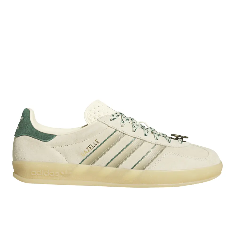 adidas Mens Gazelle Indoor Lace Up Sneakers Shoes Casual - Beige