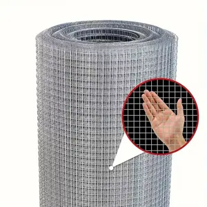 1roll of galvanized wire mesh, 1/2-inch mesh size, easy to cut, can be used as rodent-proof netting, cabinet metal mesh, window screen – also suitable for poultry fencing, plant protection, and DIY projects- Support for Climbing Plants, Pest Protection