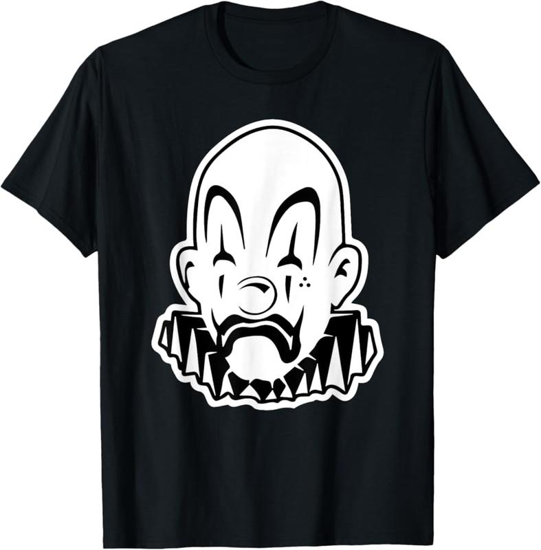 Payaso Chicano Clown Blackwork Minimal T-Shirt