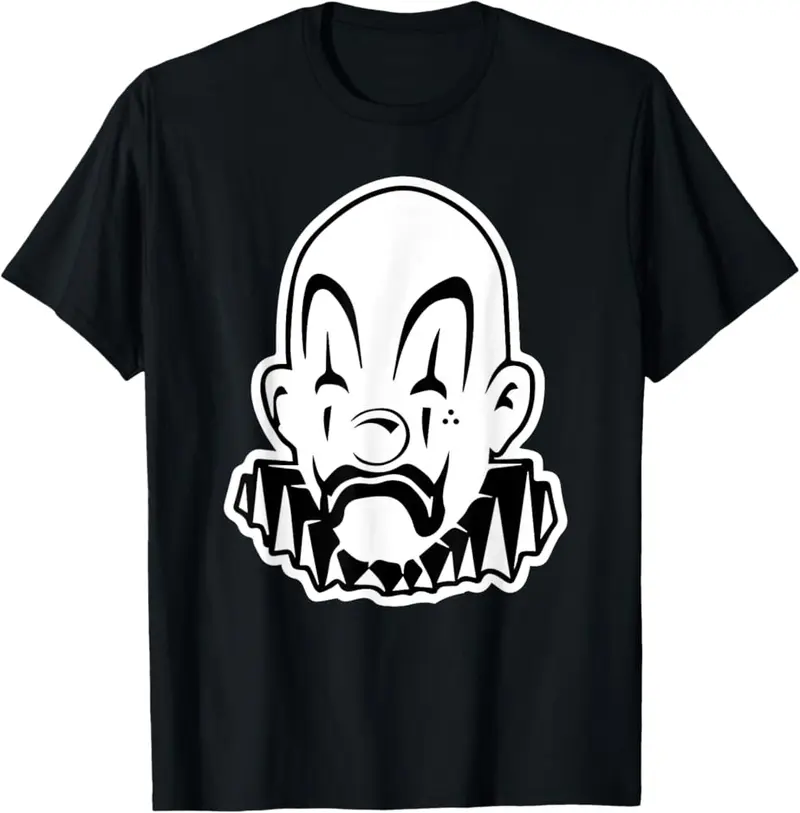 Payaso Chicano Clown Blackwork Minimal T-Shirt