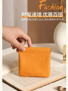 Minimalist Storage Pouch, Versatile Lipstick Bag, Mini Solid Color Carry-On Bag