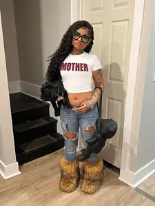 Women's Letter Print Round Neck Tee, Casual Short Sleeve Crew Neck T-shirt for Daily Wear, Ladies Clothes for All Seasons, Womenswear