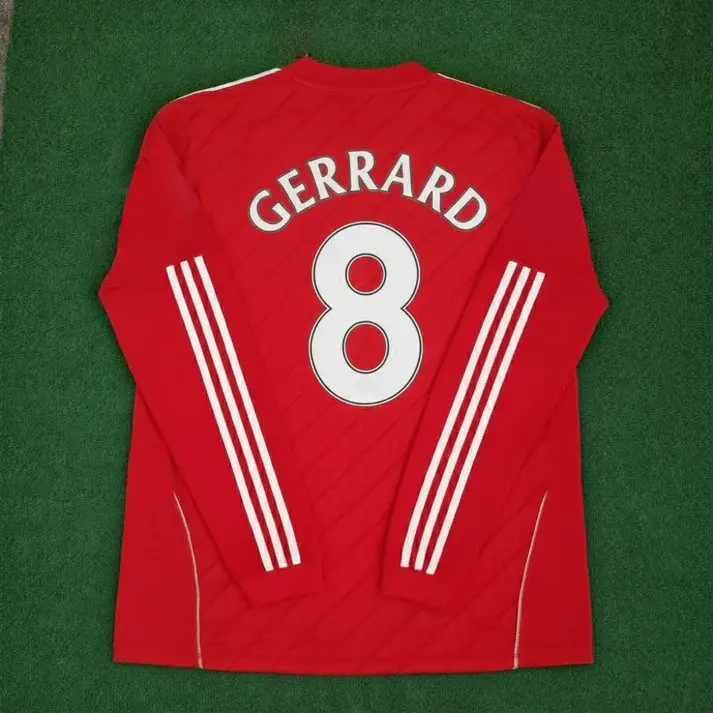 #8 Steven- Long Sleeve Retro Red Jersey