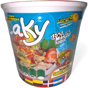 Laky MEN Sabor a Mariscos  Instant Soup Cup from Guatemala
