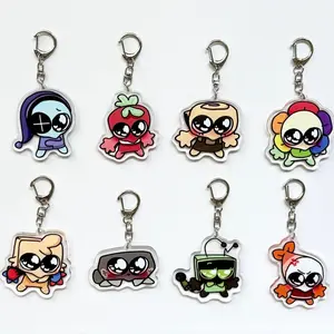 Dandy's World Acrylic Keychain, Dandys World Double Side, Brightney, Gigi, Glisten, Flutter, Poppy, Shrimpo, Connie, Dandys World Gift