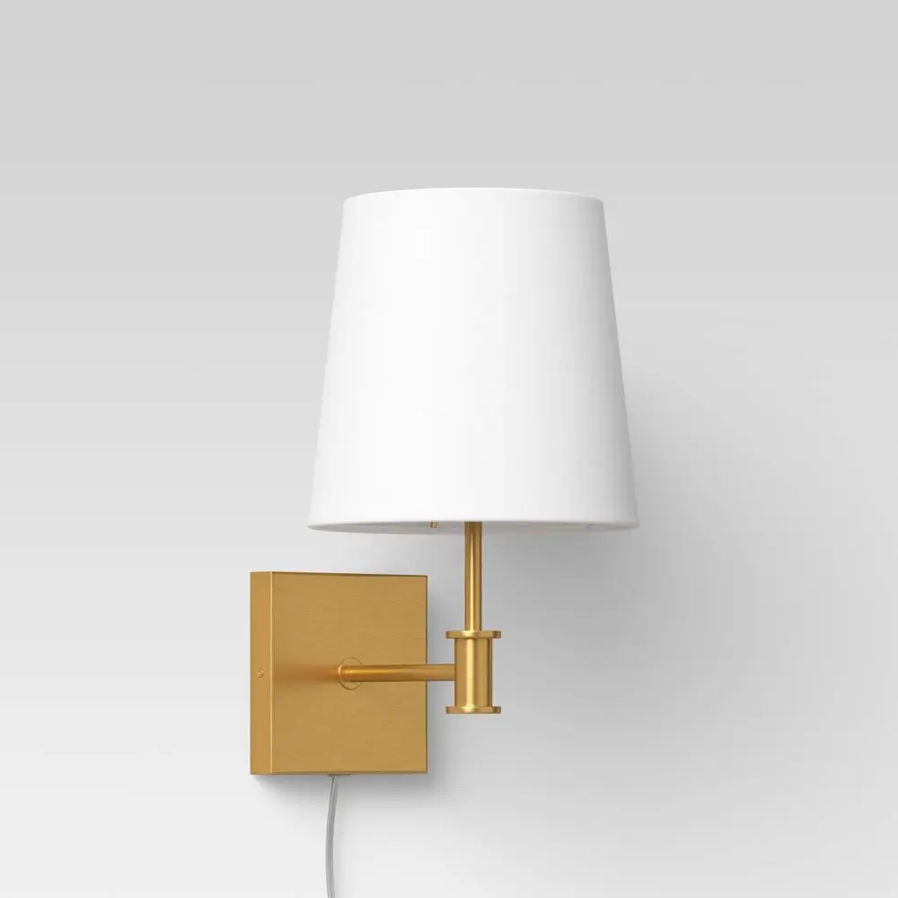 Traditional Wall Sconce Brass (Includes LED Light Bulb) - Threshold