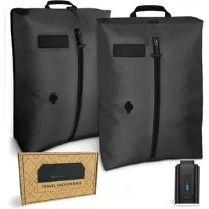 Travel Vacuum Compression Bags | Large 30L 2-Pack |  &  | Space Saver Bags for Luggage |  Pump Included