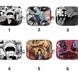 Jujutsu Kaisen AirPods Case, Gojo Satoru Airpods Case for all Airpods Gen 1 2 3 4 & Pro 1, 2, 3 Aesthetic AirPods Case Cover Protective