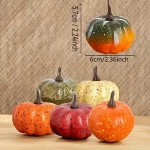 12pcs realistic pumpkin decoration-suitable for Halloween-Thanksgiving and Harvest Festival-multifunctional home and garden decoration-suitable for DIY crafts-birthday-wedding,Christmas