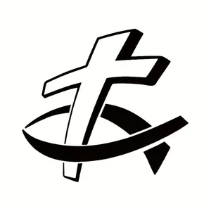 Perfect Christian Fish Shaped Car Sticker with Cross - Unique Car Body Decoration! Vehicle Exterior Decoration